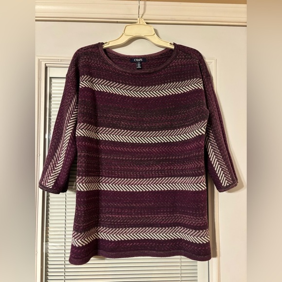 Chaps Sweaters - Chaps Purple’s Burgundy Sweater